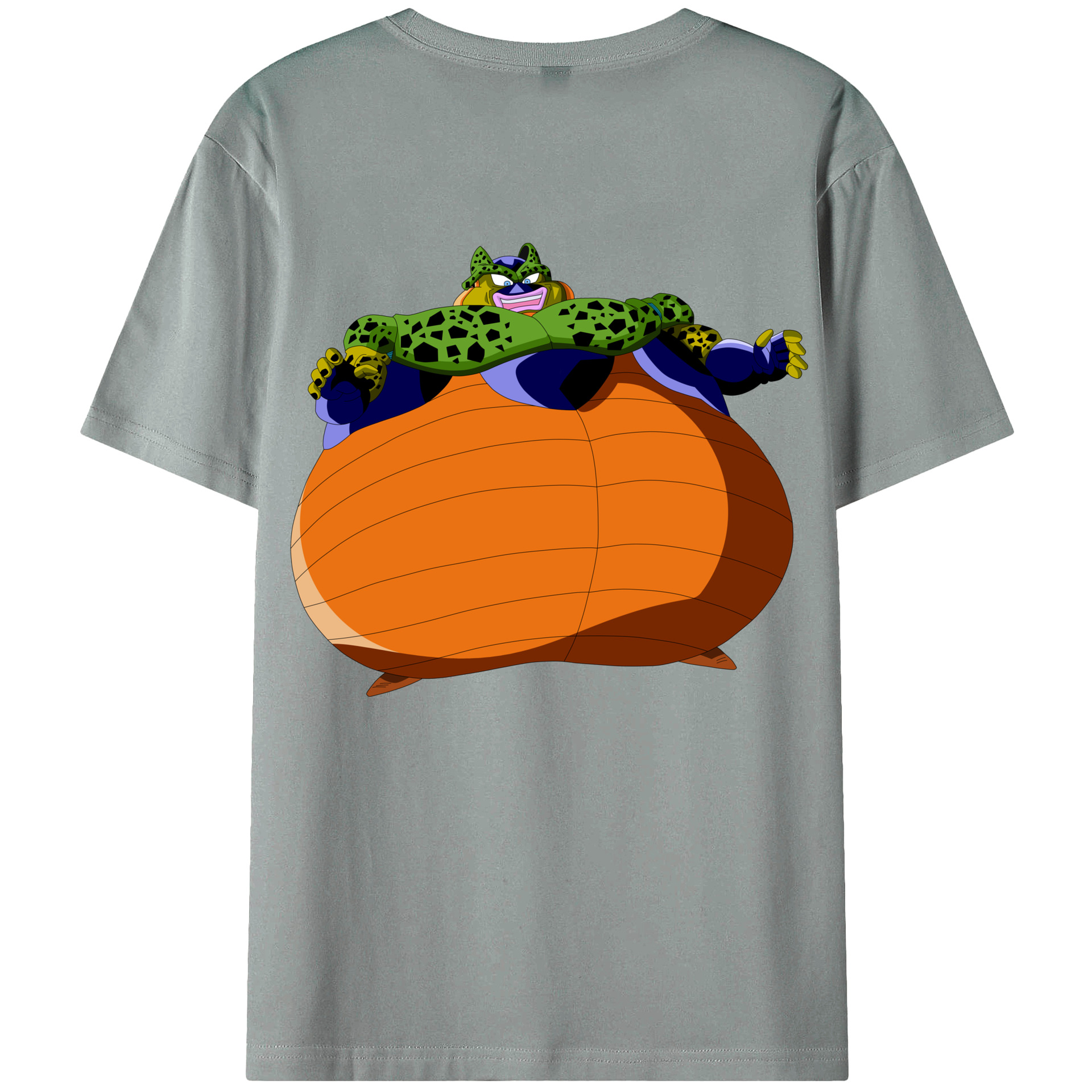 （画像用） ドラゴンボール セル DRAGON BALL Cell 綿100％ メンズ半袖Tシャツ（バックプリント） 通気性